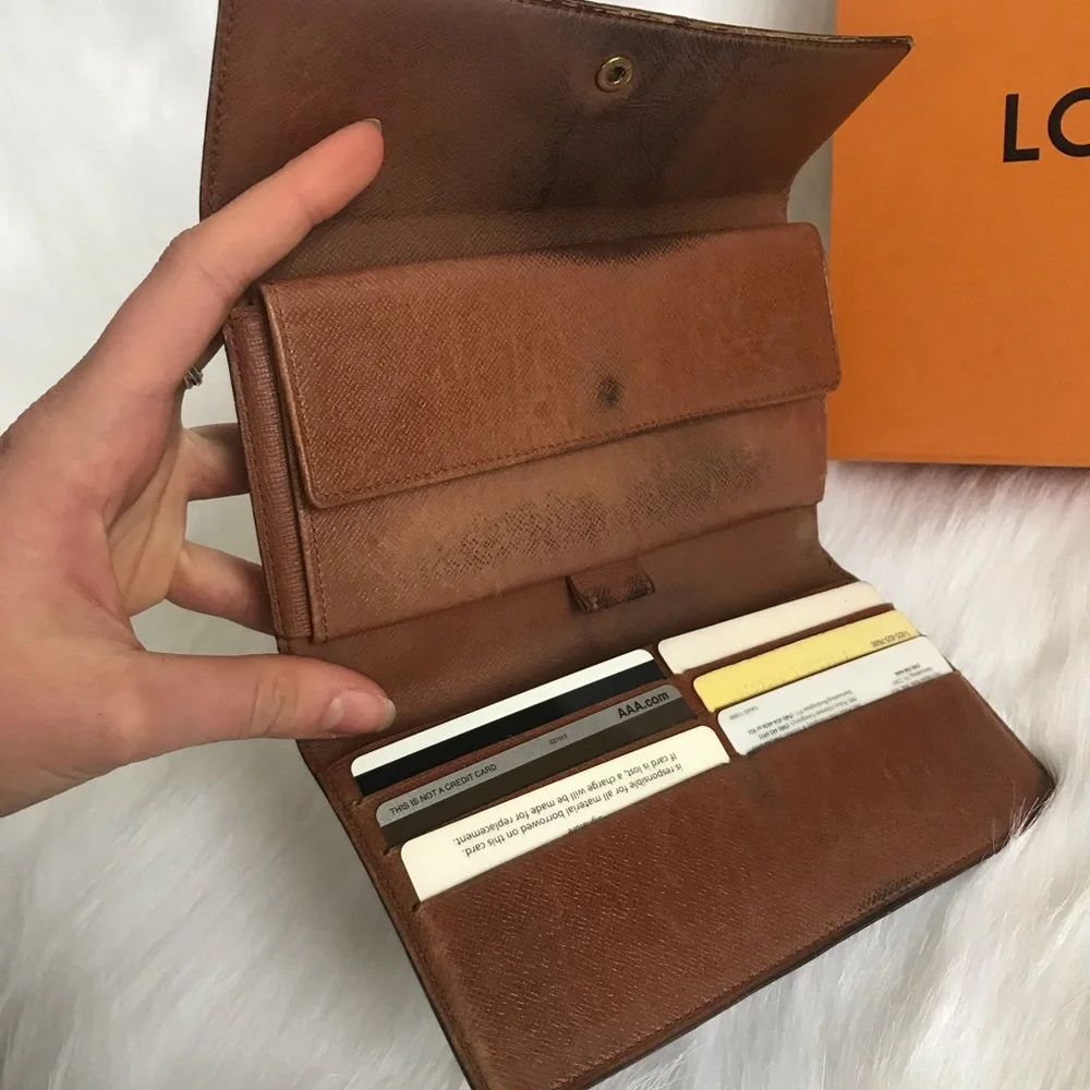 Auth. LV Porte Tresor International wallet_14